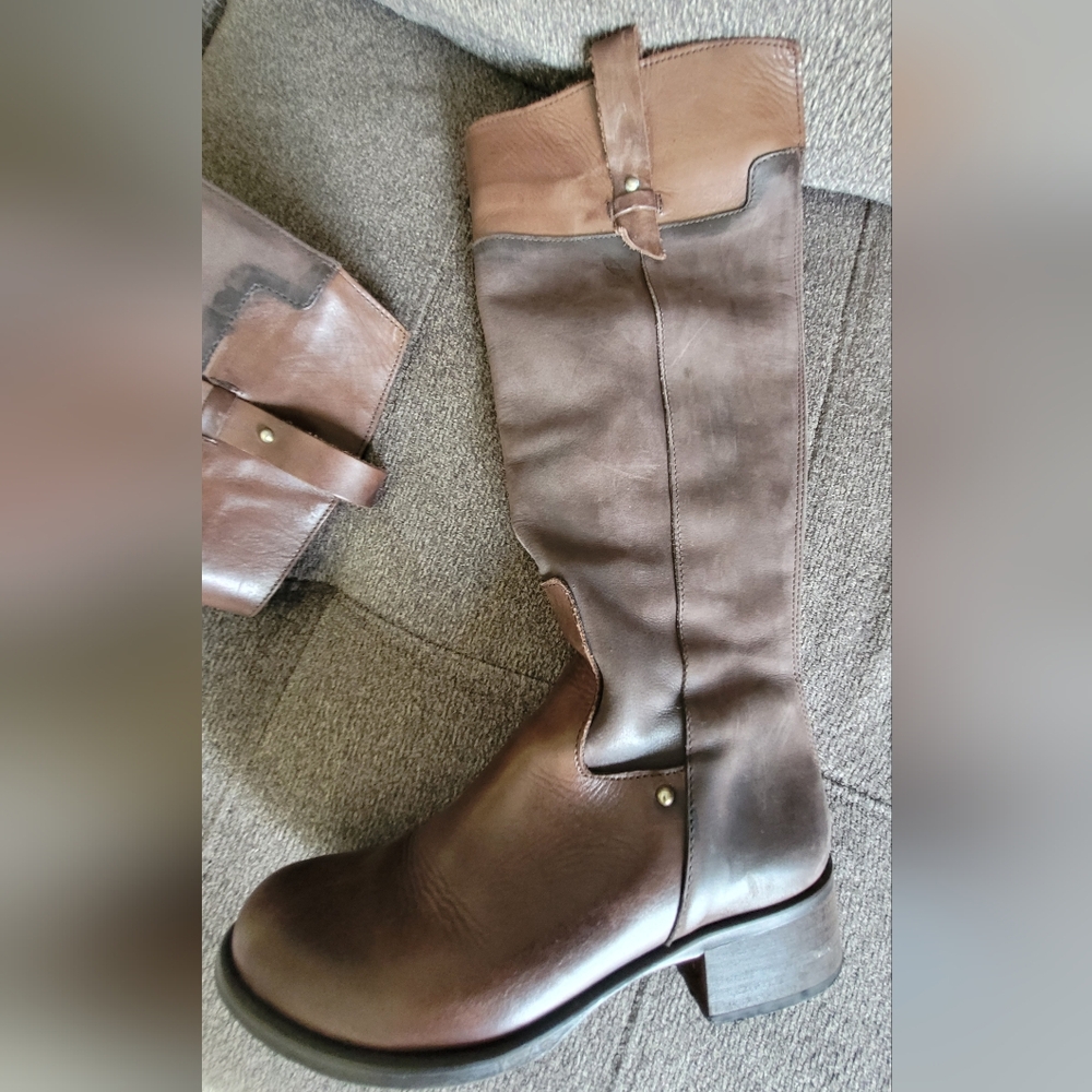 Stelle Monelle brown leather boots in size 36
